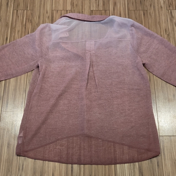 NWOT Maurcies Pink Shirt - Picture 6 of 8